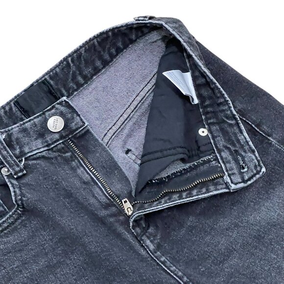 Women’s Second Earth jeans denim black frayed at the hems 2010s - Picture 3 of 8